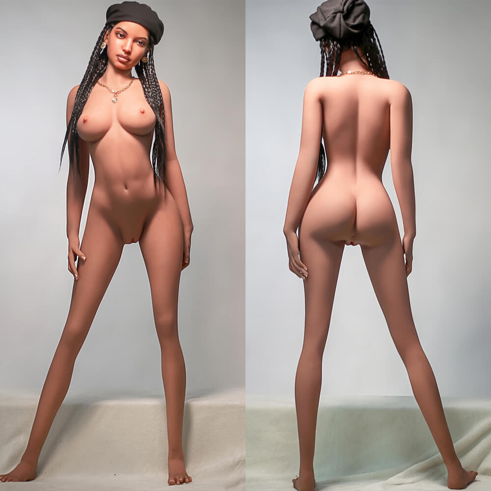 Rosretty 166cm (5ft4") Seductive Ebony Hybrid Sex Love Doll - C-Cup - Behre