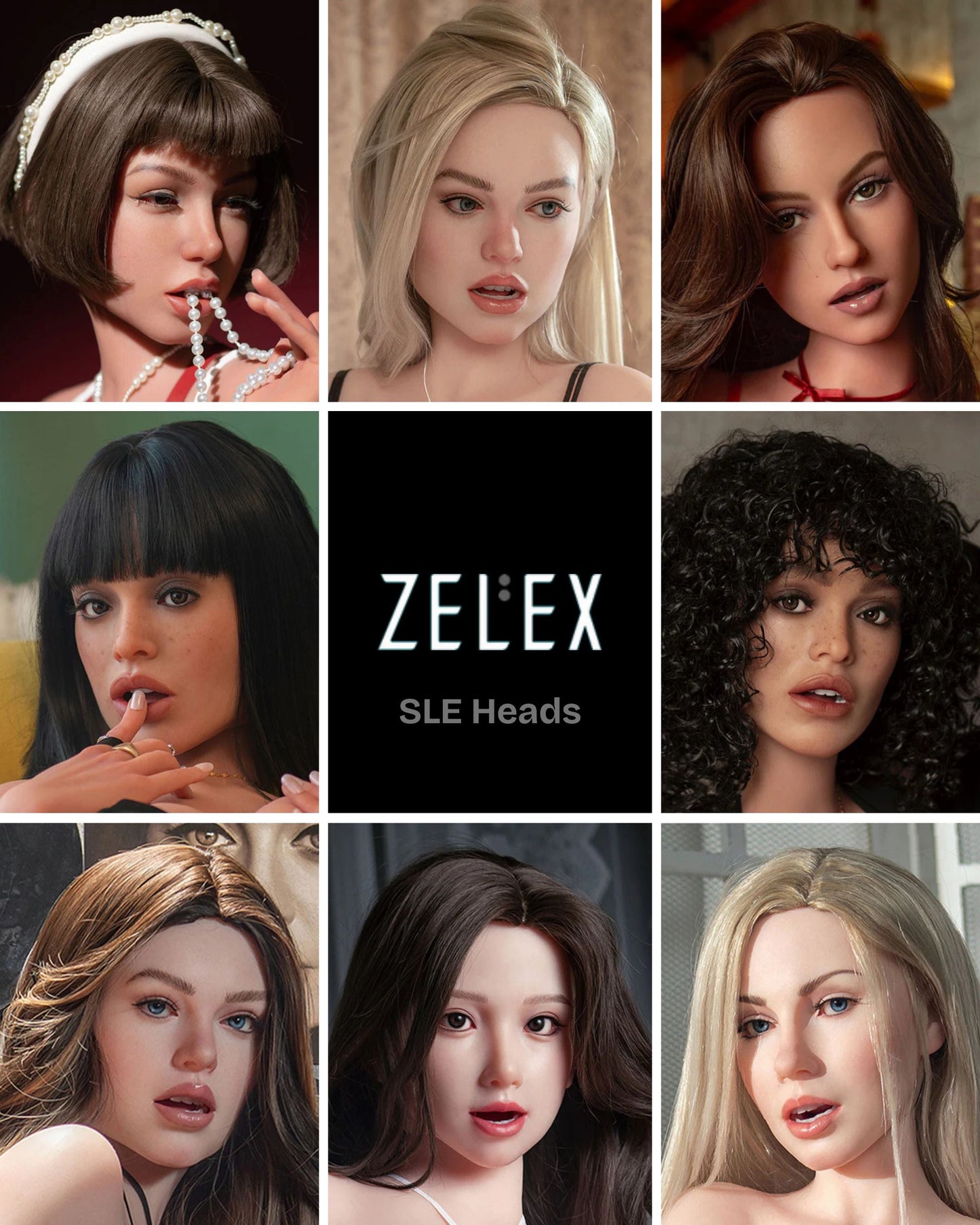Sexy Real Sex Dolls Zelex SLE Heads