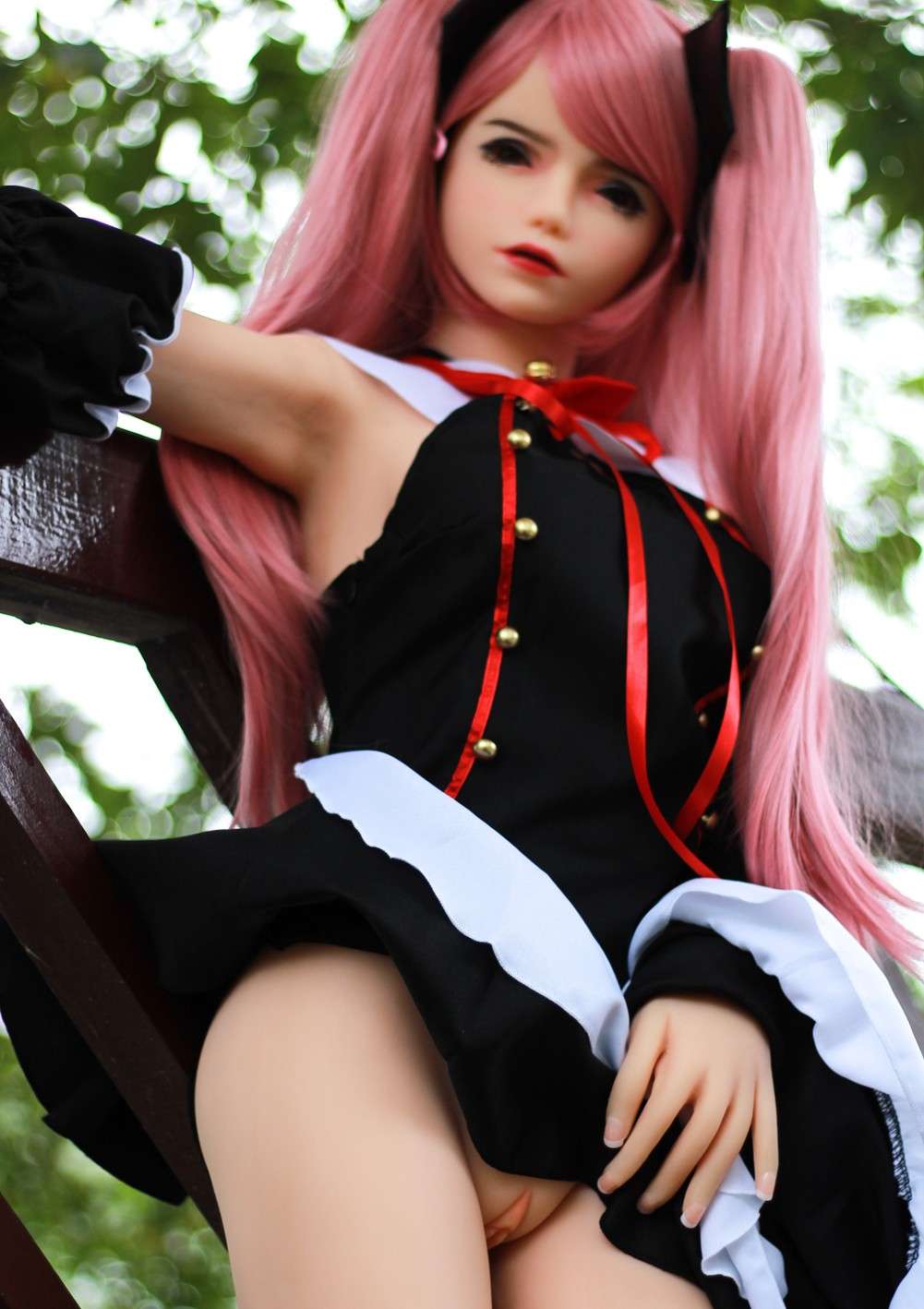 148cm (4ft10") Pink Hair Anime TPE Sex Doll – Head #97, SY Dolls, , SRSD