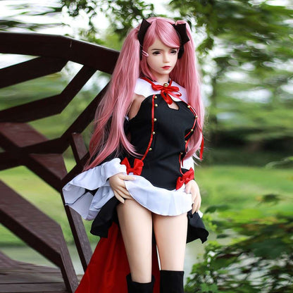 148cm (4ft10") Pink Hair Anime TPE Sex Doll – Head #97, SY Dolls, , SRSD
