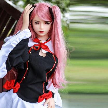 148cm (4ft10") Pink Hair Anime TPE Sex Doll – Head #97, SY Dolls, , SRSD
