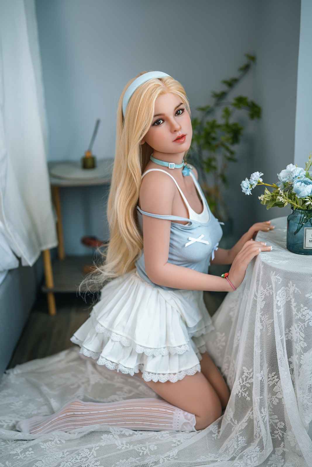148cm (4ft10") Hybrid Sex Doll in Light Tan Skin with Movable Jaw - In Stock | US Only