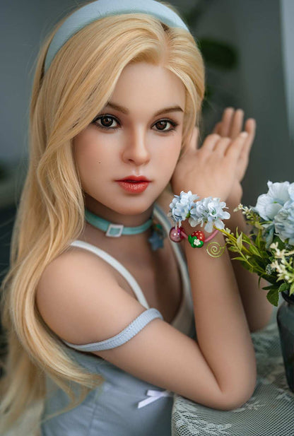 148cm (4ft10") Hybrid Sex Doll in Light Tan Skin with Movable Jaw - In Stock | US Only
