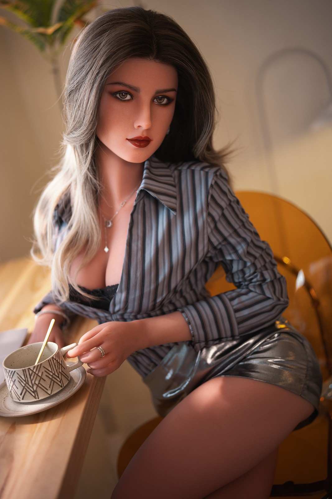 166m (5ft5') C-Cup Silicone Head Sex Doll with TPE Body - In Stock | US Only