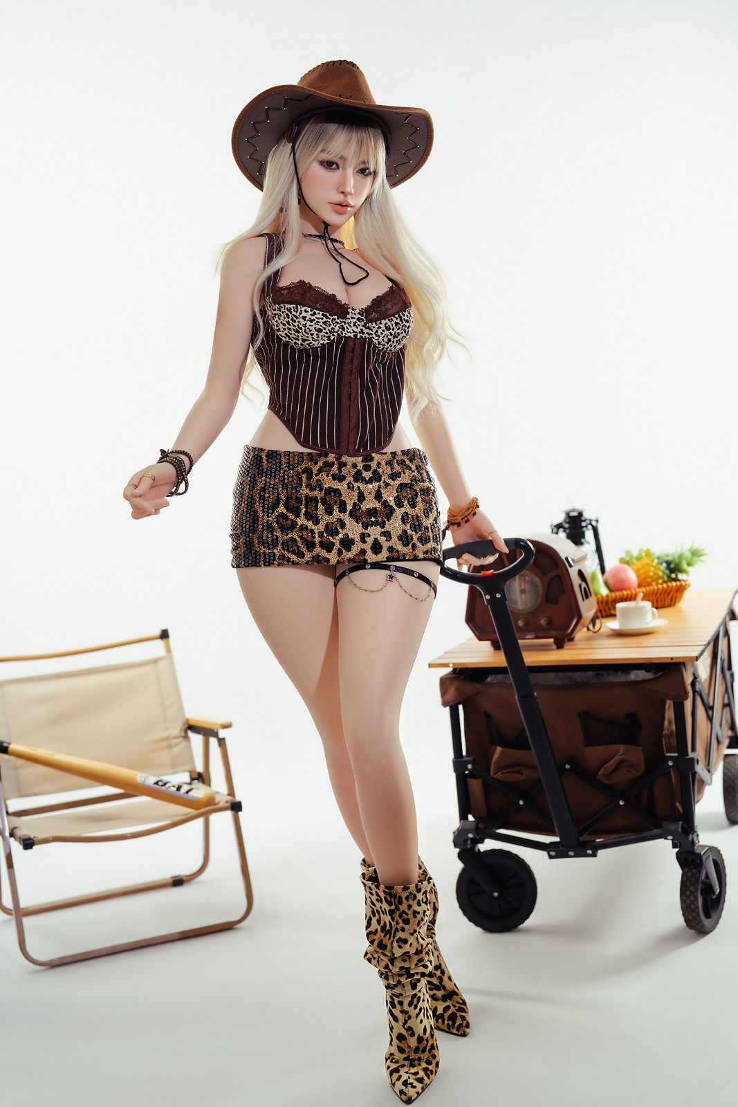 164cm (5ft4") Blonde Movable Jaw Silicone Sex Doll - D-Cup - In Stock | US Only