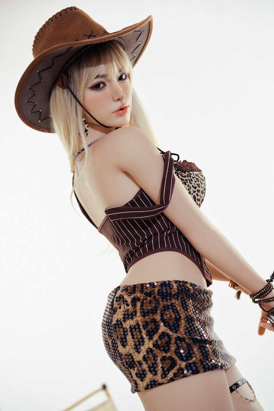 164cm (5ft4") Blonde Movable Jaw Silicone Sex Doll - D-Cup - In Stock | US Only