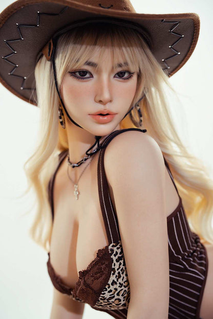 164cm (5ft4") Blonde Movable Jaw Silicone Sex Doll - D-Cup - In Stock | US Only