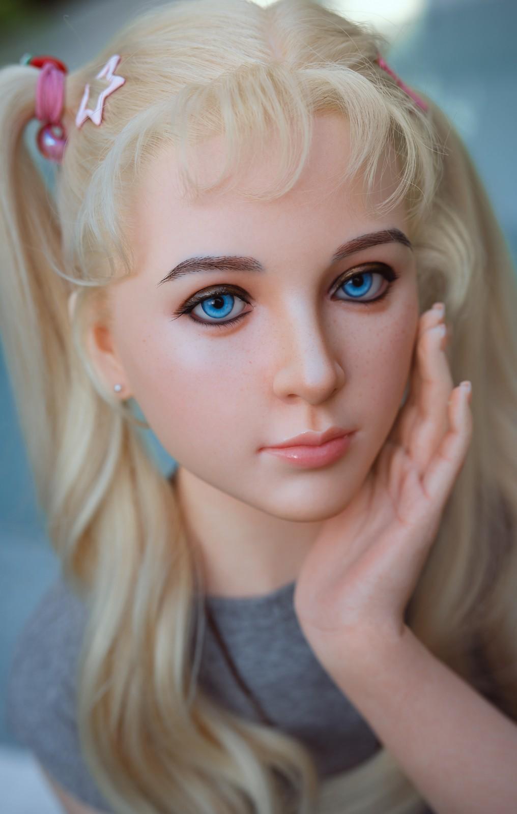 150cm (4ft11") Tiny Blonde Silicone Sex Doll - A-Cup - In Stock | US Only
