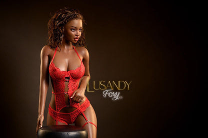 165cm (5ft5") Ebony Silicone Sex Doll - D-Cup – Roxy, Lusandy Dolls, , SRSD
