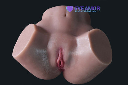 17.5cm (6.9") Masturbator Double Holes Leg Spread (Model# LY0001)