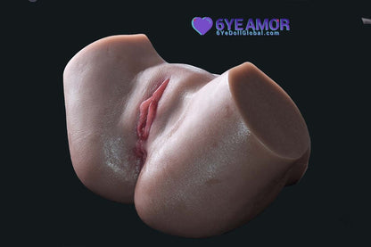 17.5cm (6.9") Masturbator Double Holes Leg Spread (Model# LY0001)