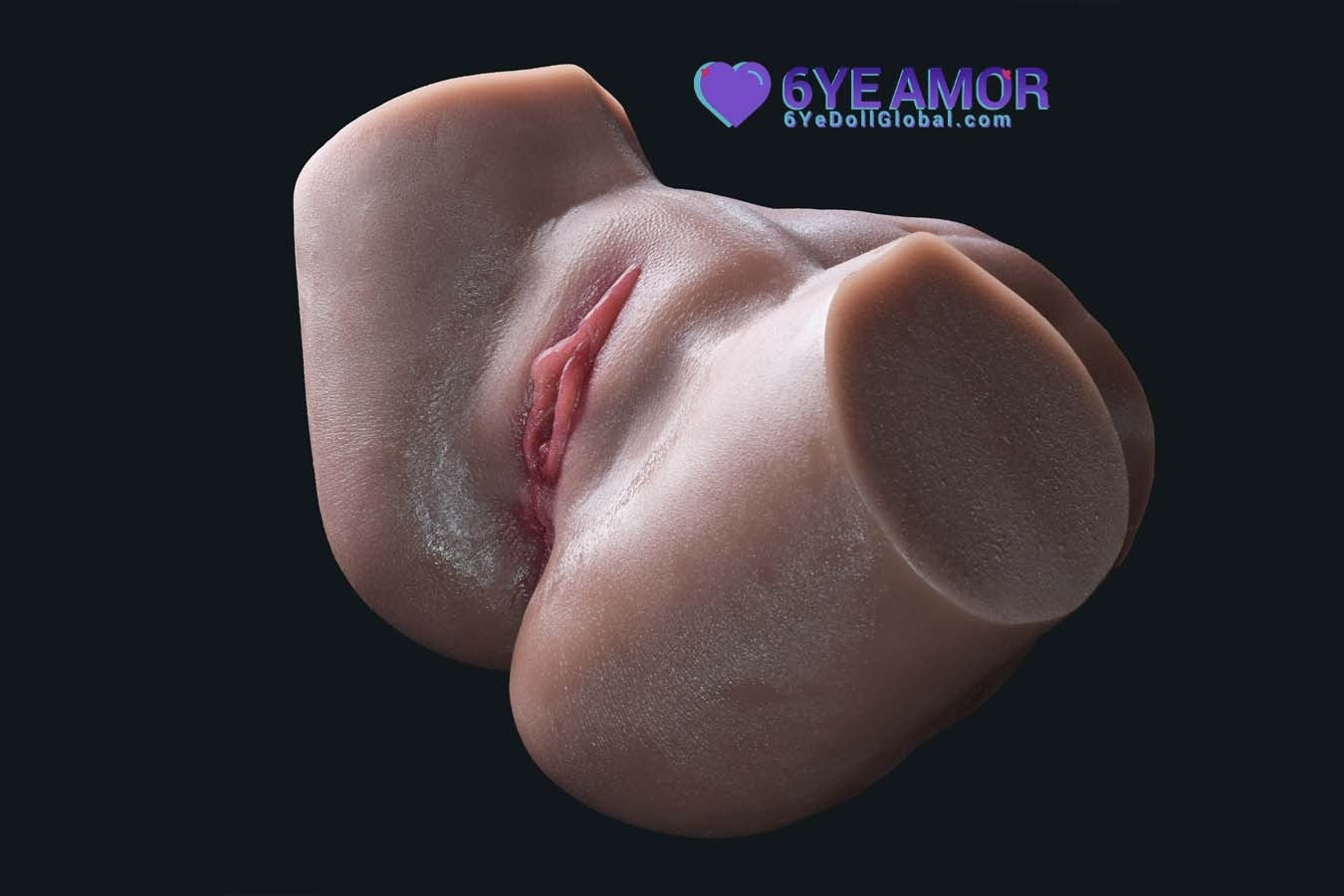 17.5cm (6.9") Masturbator Double Holes Leg Spread (Model# LY0001)