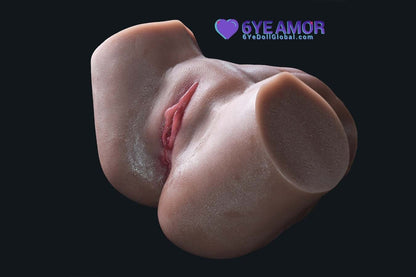 17.5cm (6.9") Masturbator Double Holes Leg Spread (Model# LY0001)