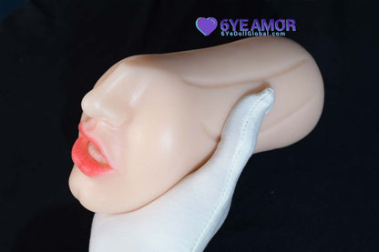 10cm (3.9") Blowjob Mouth with Teeth Masturbator ( Model# LY0011)