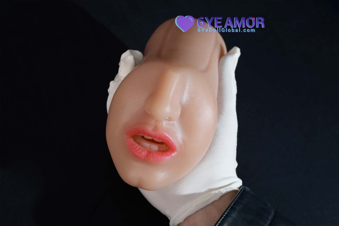 10cm (3.9") Blowjob Mouth with Teeth Masturbator ( Model# LY0011)