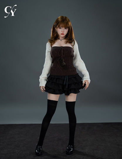 157cm (5ft2") Asian Petite Redhead Sex Doll - D-Cup- Liang