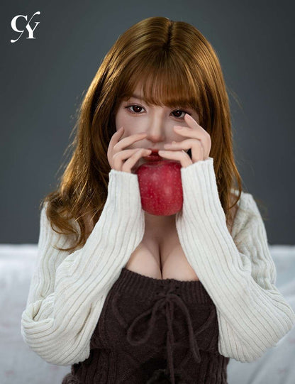157cm (5ft2") Asian Petite Redhead Sex Doll - D-Cup- Liang