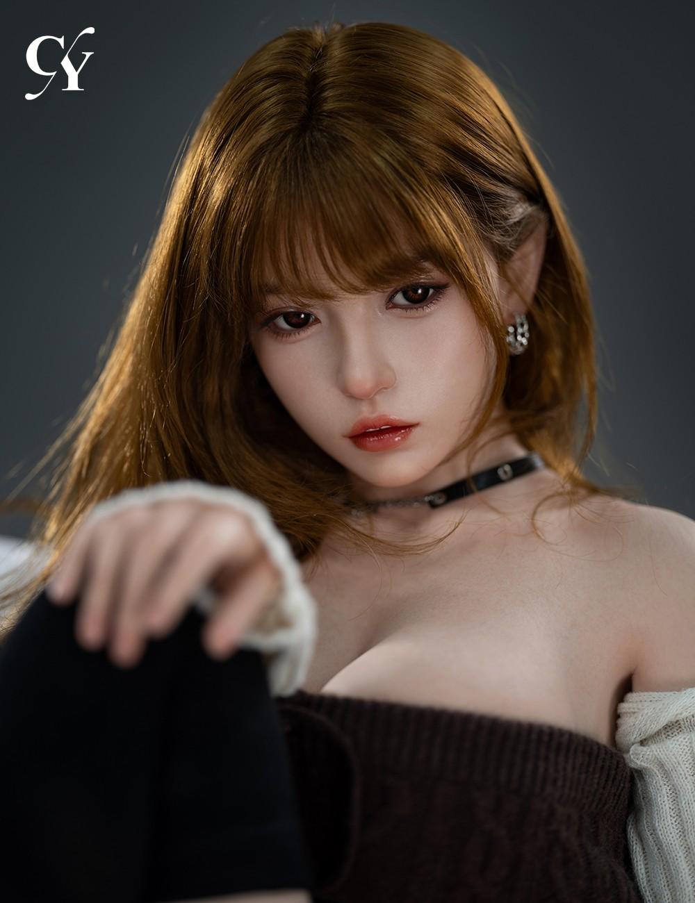 157cm (5ft2") Asian Petite Redhead Sex Doll - D-Cup- Liang