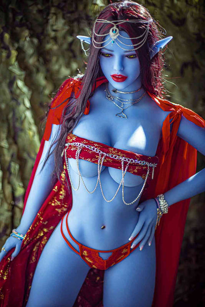 158cm (5ft1") Sexy Elf Blue Skin Tone TPE Sex Doll - In Stock | US Only