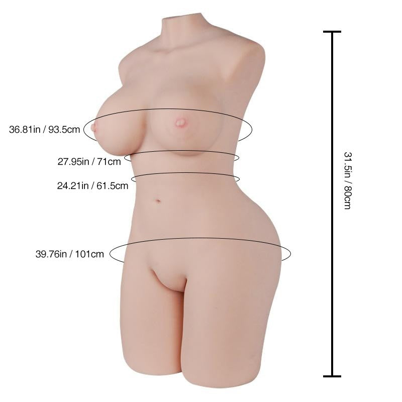 80cm (2ft7") Lifesize Torso Sex Doll with Tantabosom and Tantabutt – Morgpi