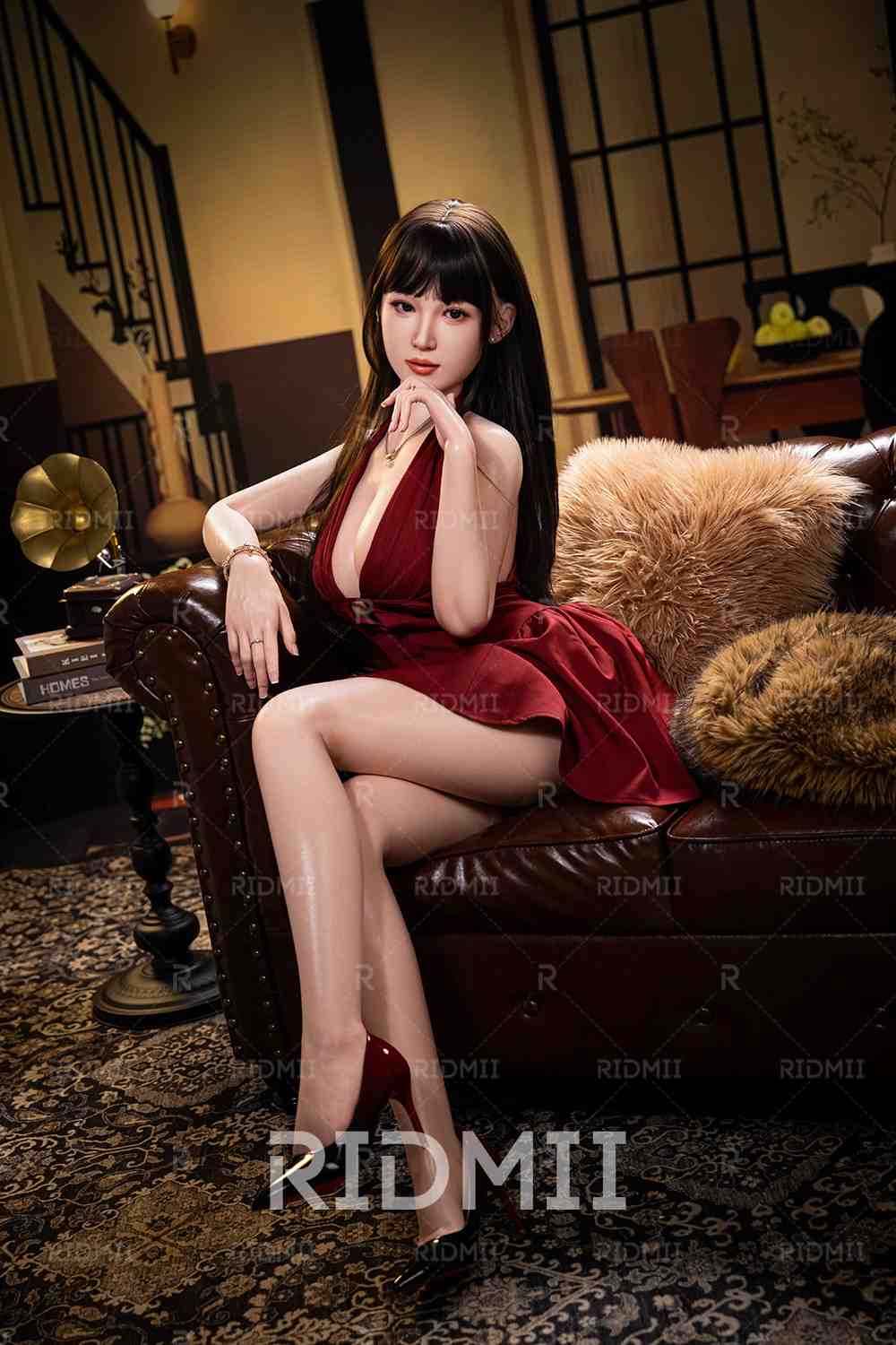 163cm (5ft3") Asian APP Controlled Silicone Head & TPE Body Sex Doll - Hain