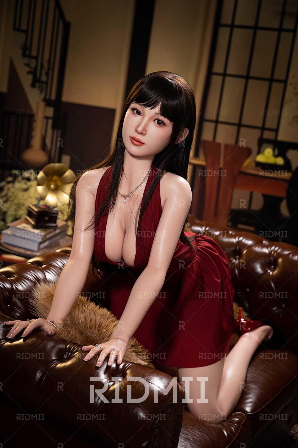 163cm (5ft3") Asian APP Controlled Silicone Sex Doll - Hain