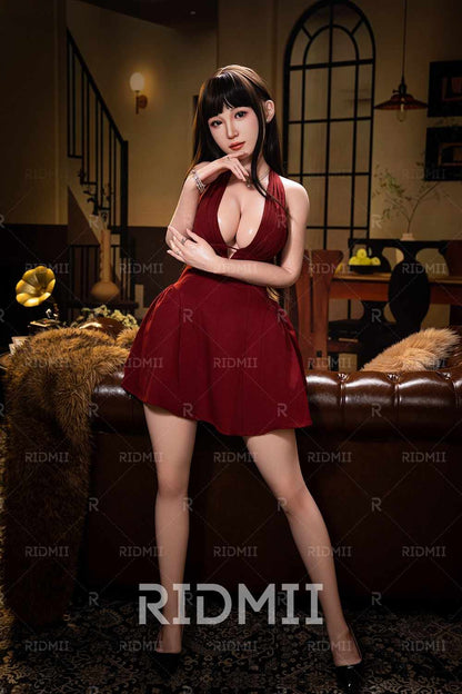 163cm (5ft3") Asian APP Controlled Silicone Sex Doll - Hain