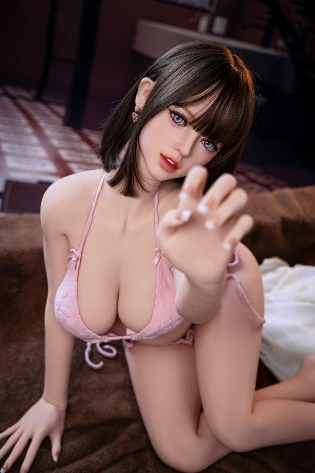 150cm (4ft11") F-Cup Brunette TPE Sex Doll - Head#228, AIBEI, , SRSD