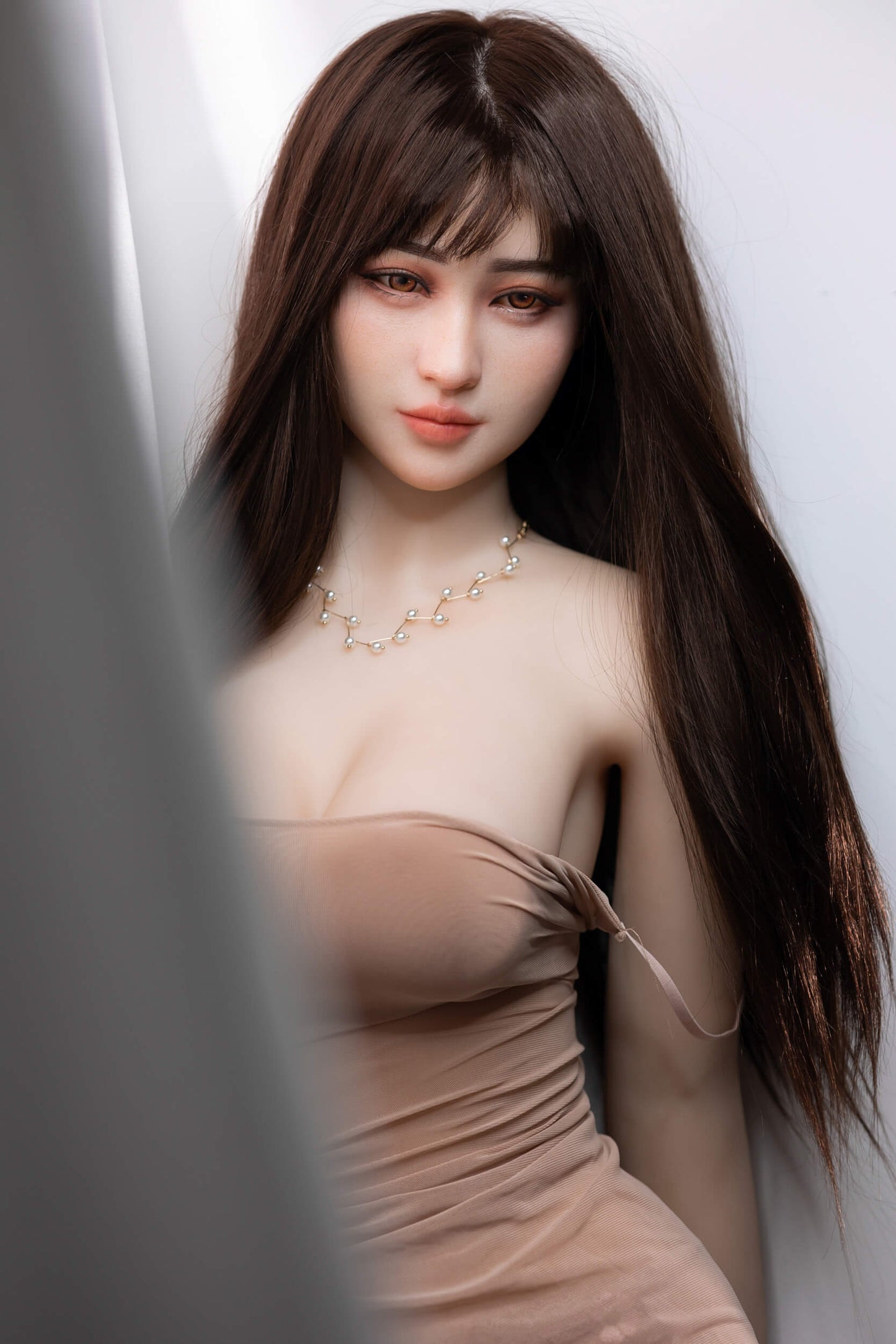 AIBEI 158cm (5ft1") Elegant Hybrid Sex Doll Head #01 with Implanted Hair - Olivia