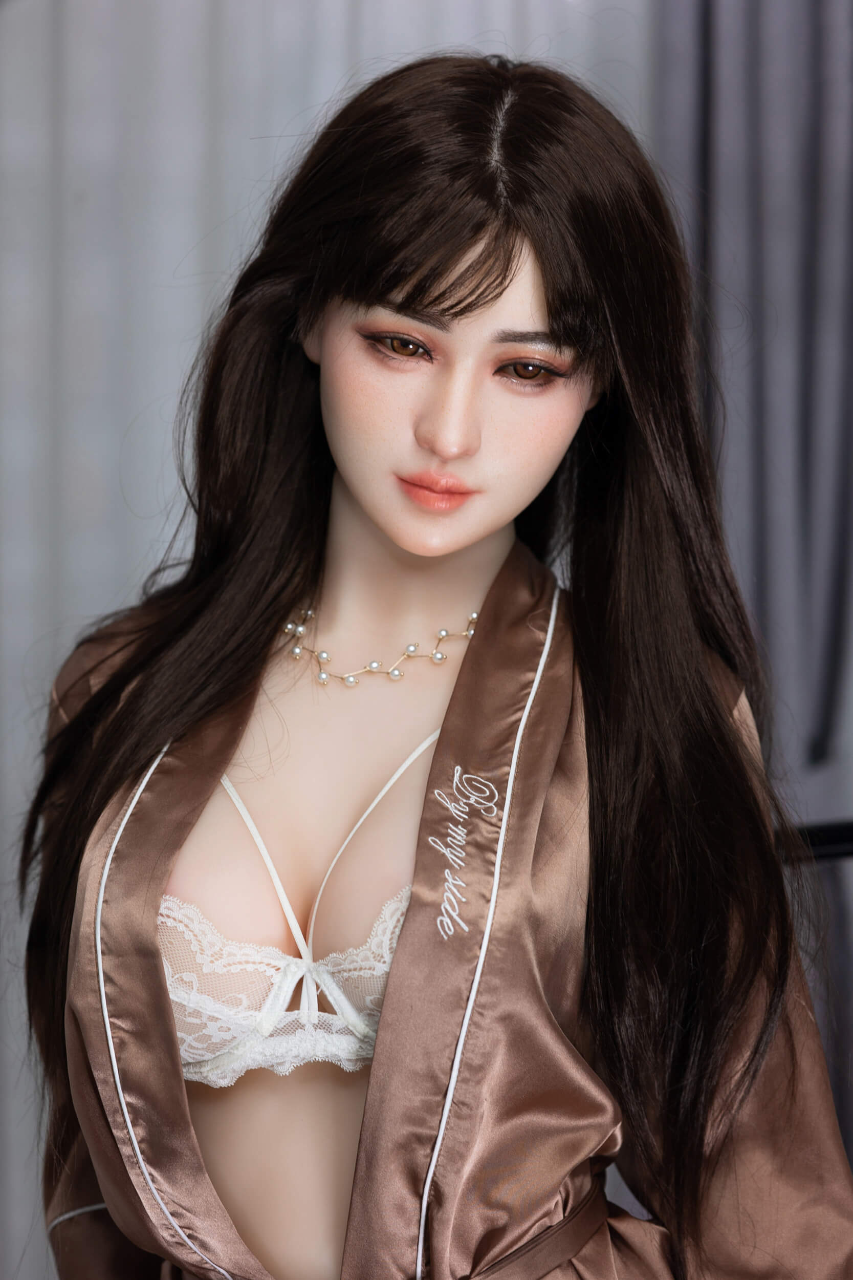 AIBEI 158cm (5ft1") Elegant Hybrid Sex Doll Head #01 with Implanted Hair - Olivia