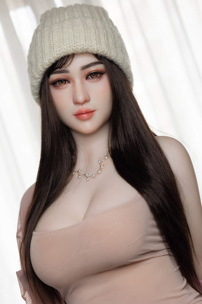 AIBEI 158cm (5ft1") Elegant Hybrid Sex Doll Head #01 with Implanted Hair - Olivia