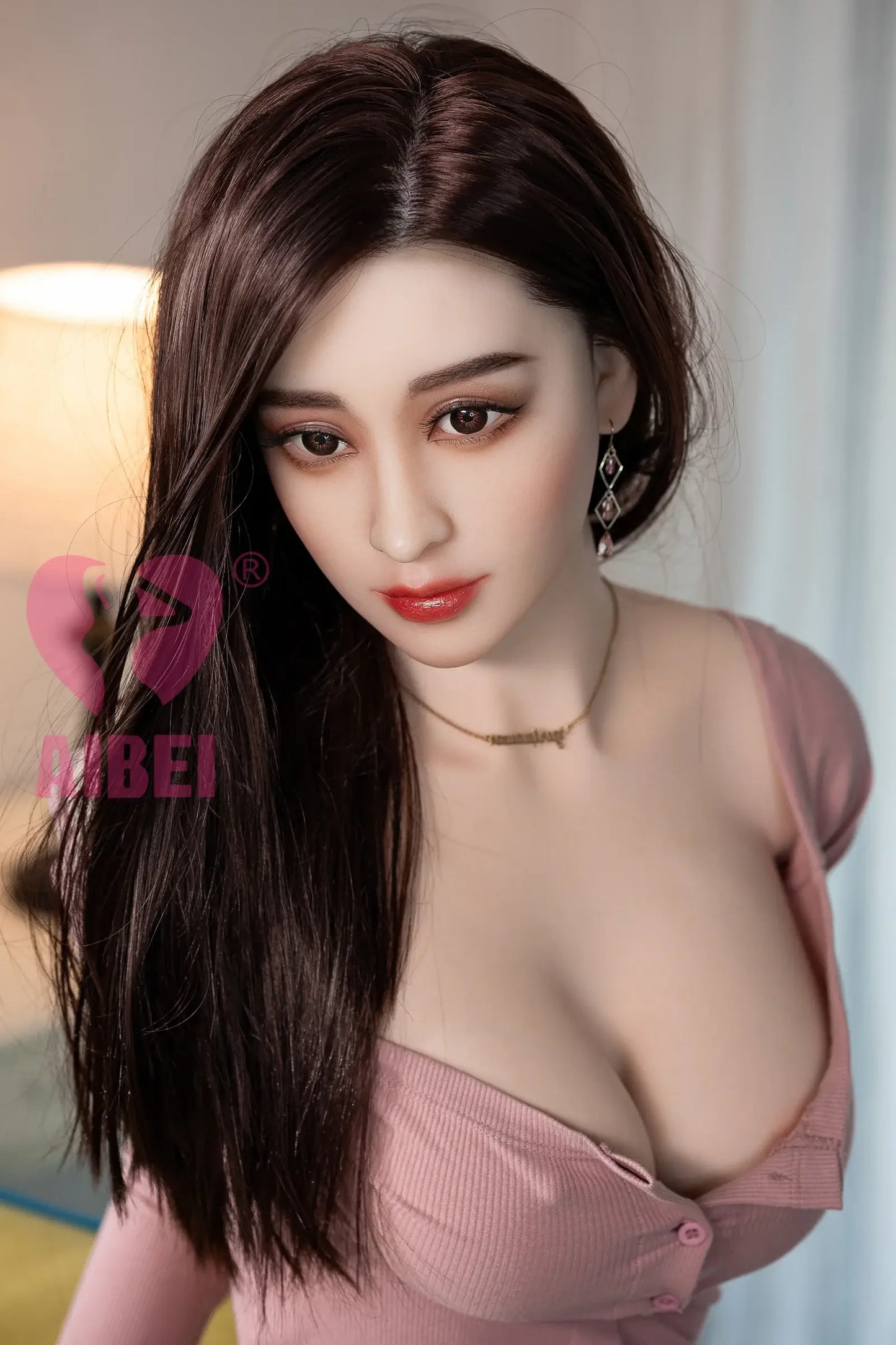 AIBEI 158cm (5ft1") Full Silicone Sex Doll Head #05 - F-Cup - Cici