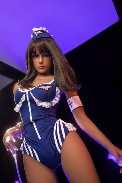AIBEI 158cm (5ft1") Tender Brunette TPE Sex Doll Head #40 - Stacey