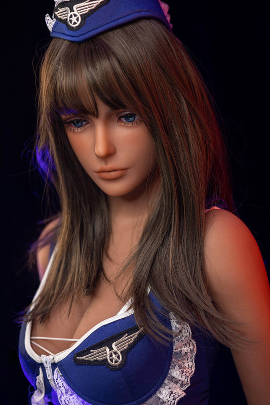 AIBEI 158cm (5ft1") Tender Brunette TPE Sex Doll Head #40 - Stacey