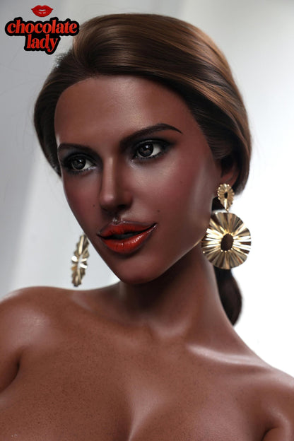 Chocolate Lady 166cm (5ft5") Black Skin Full Silicone Sex Doll - E-Cup – Lena