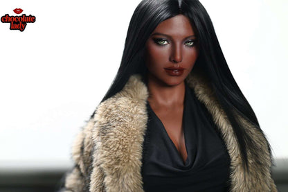 Chocolate Lady 166cm (5ft5") Chocolate Full Silicone Sex Doll - E-Cup – Naomi