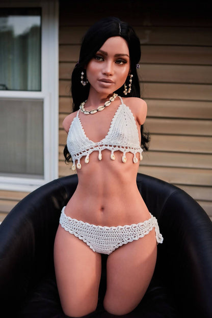 CLM 100cm (3ft2") Pretty Skinny Silicone Sex Doll Torso - AA-cup - Raven