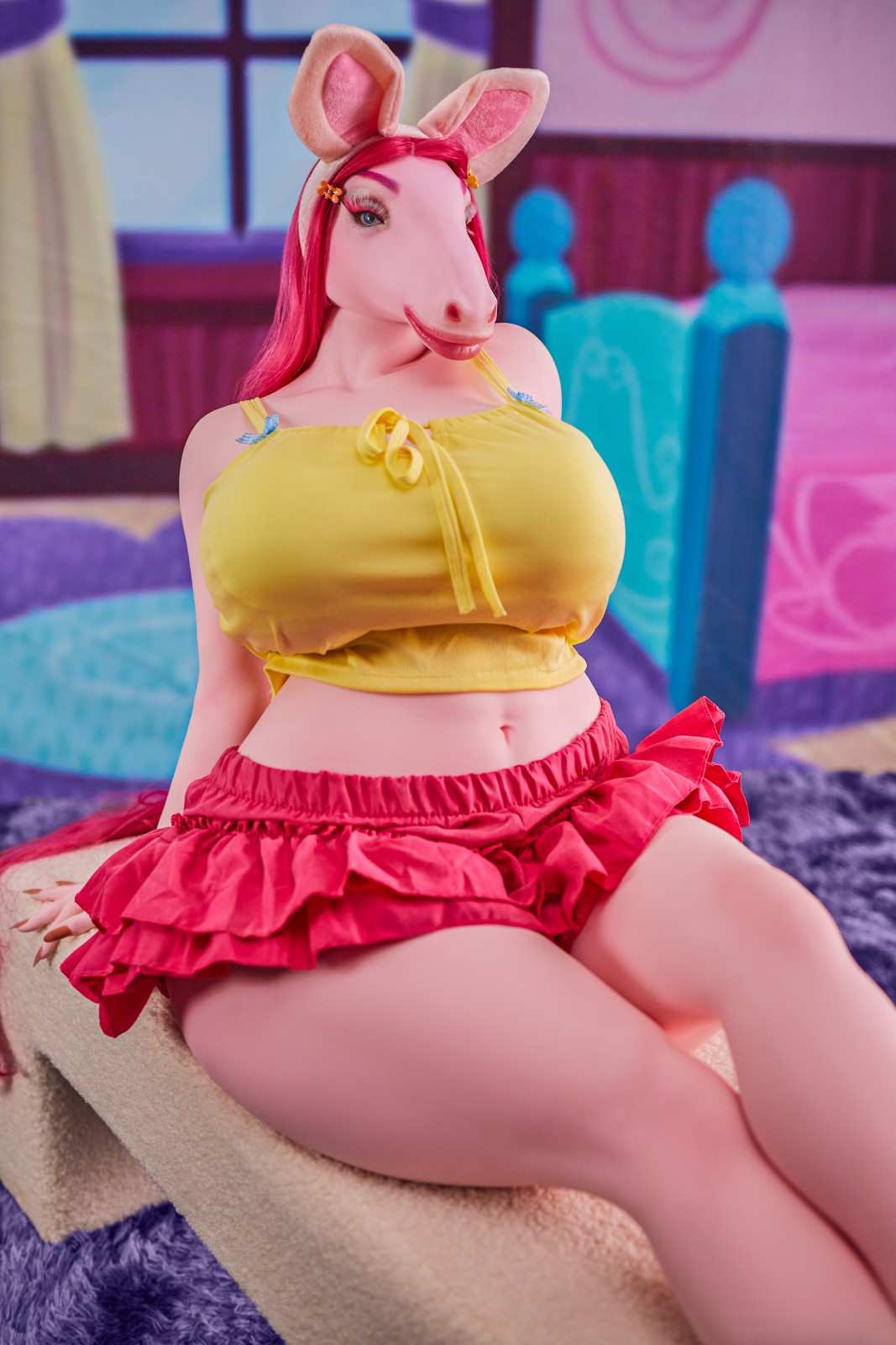 CLM 141cm (4ft7") Mermaid Pony Hybrid Sex Doll - E-Cup - Monie