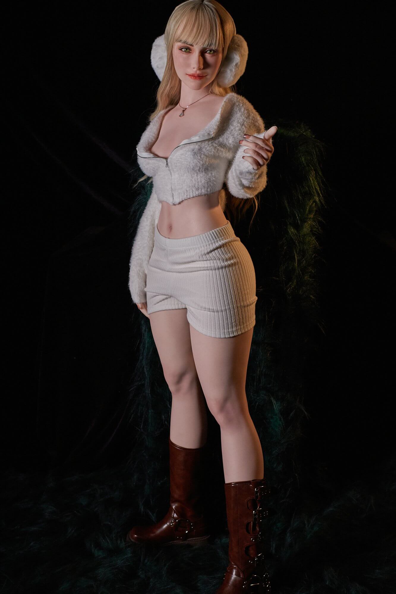 CLM 160cm (5ft3') Blonde Lifelike Silicone Sex Doll - A-Cup - Imani