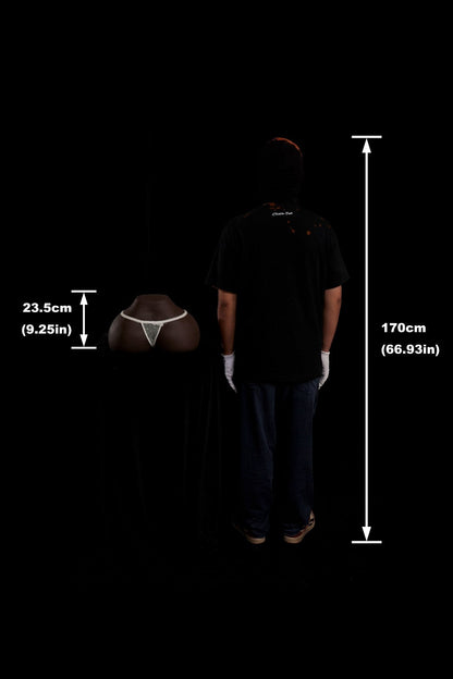 CLM 23.5cm (9.2") Big Butt RS-6 Cocoa Skin Tone - Silicone Sex Torso - Climax Doll Pro