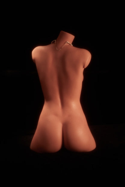 CLM 60cm (1ft9") Sexy Slim Silicone Sex Doll Torso - AA-cup