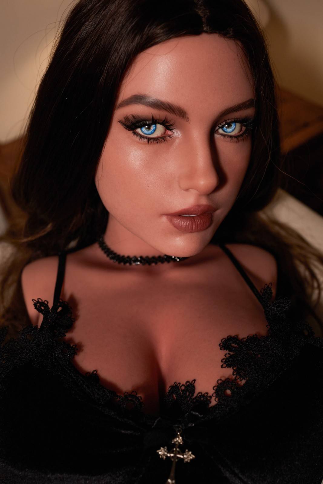 CLM 80cm (2ft6") Brunette Sexy Silicone Sex Doll Torso - G-cup - Eliza