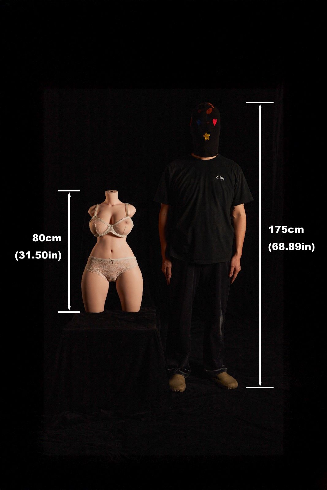 CLM 80cm (2ft6") Curvy Silicone Sex Doll Torso - E-cup