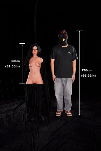 CLM 80cm (2ft6") Sexy Slim Silicone Sex Doll Torso - AA-cup - Carmen