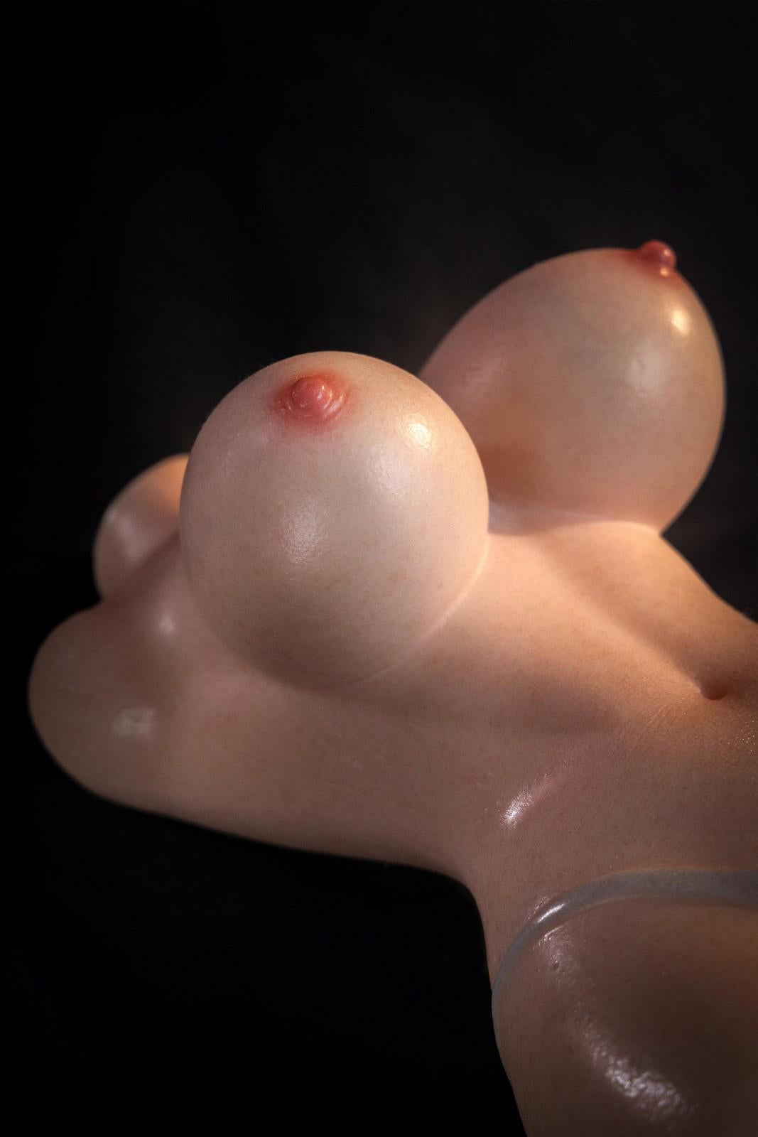 Erovenus 21cm (8.7") LoveNestle Series Mini Silicone Torso Masturbator - Orgasm I