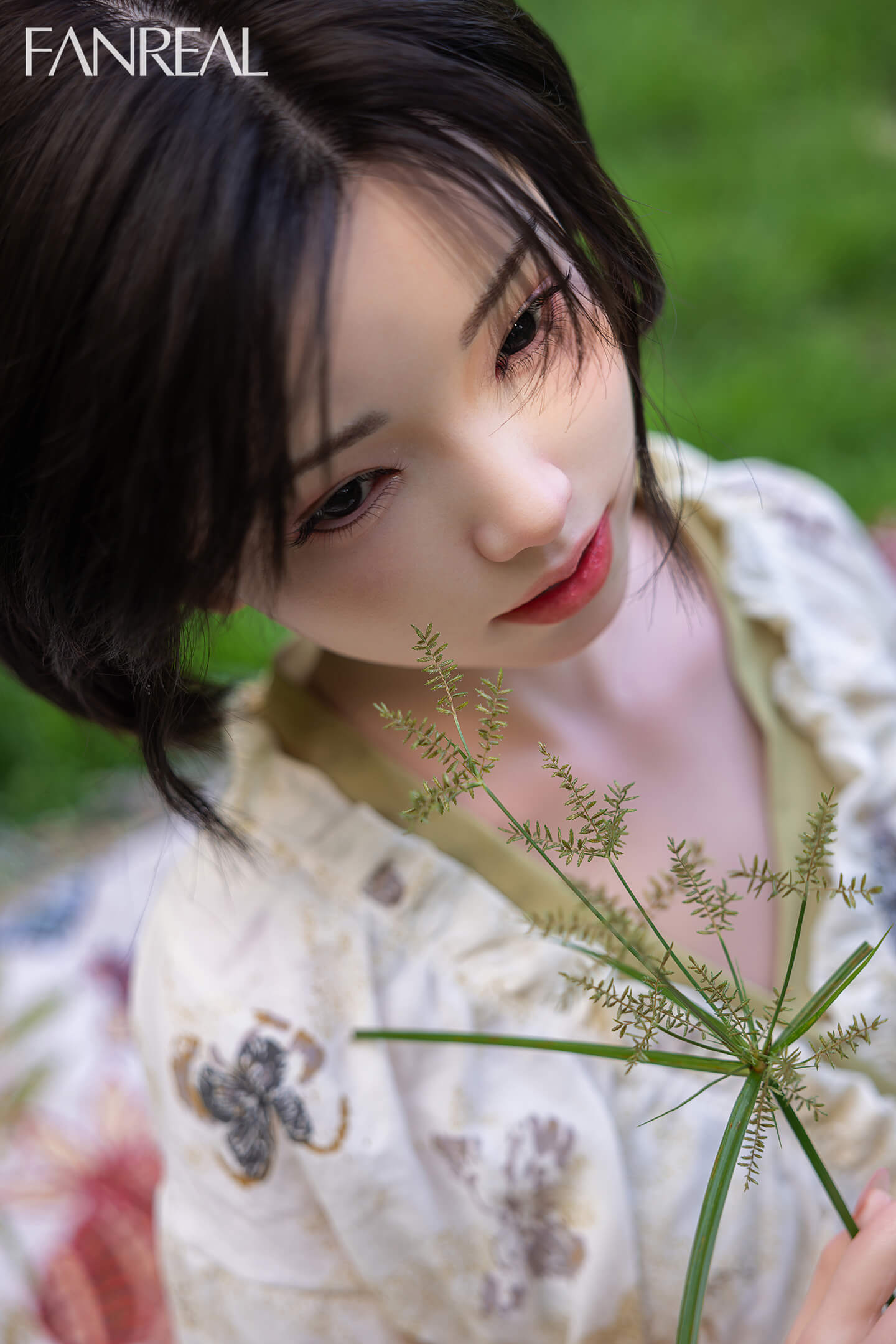 Fanreal 153cm (5ft0") Elegant & Beauty Short Hair Silicone Sex Doll with ROS Head - B-Cup - Molly