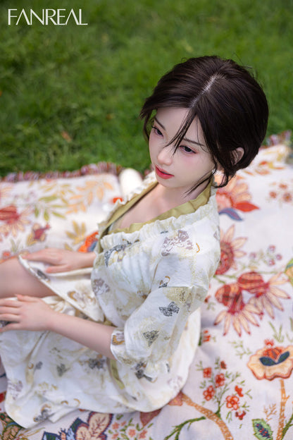 Fanreal 153cm (5ft0") Elegant & Beauty Short Hair Silicone Sex Doll with ROS Head - B-Cup - Molly