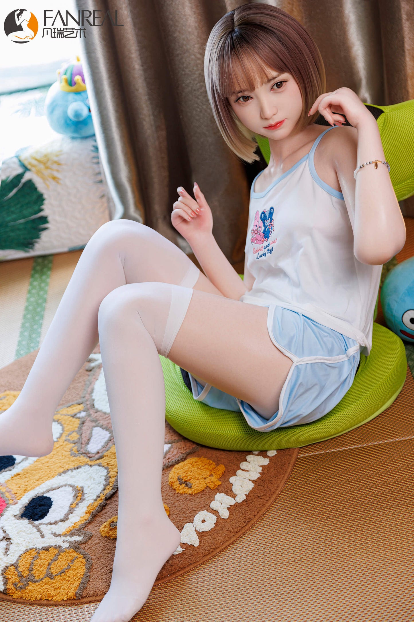 Fanreal 153cm (5ft0") Japanese Short Hair Silicone Sex Doll - B-Cup - Mo