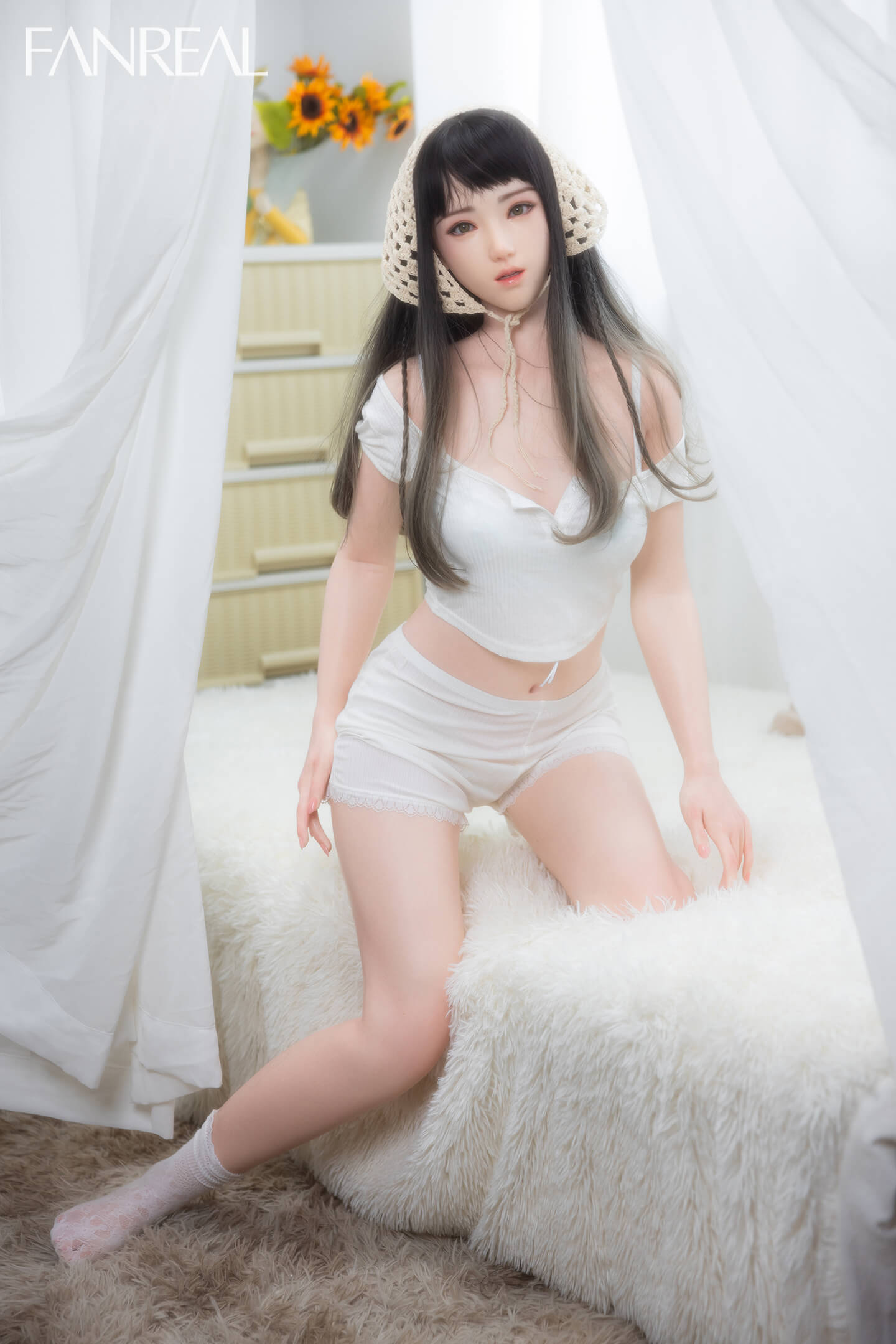 Fanreal 158cm (5ft1") Silicone Sex Love Doll For Men - B-Cup - Jia