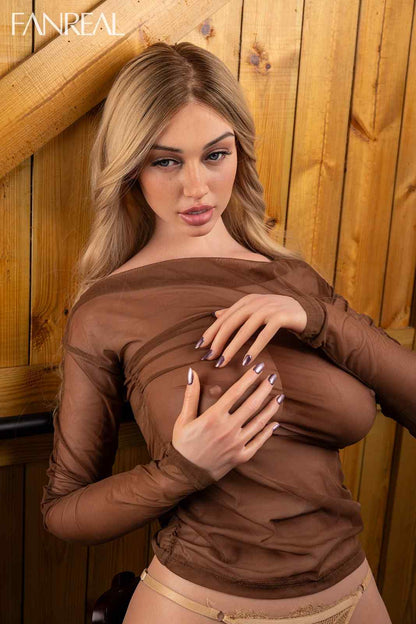 Fanreal 95cm (3ft1") Full Silicone Torso - G-Cup – Lila